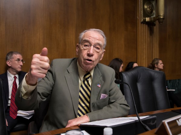 Senate Judiciary Committee Chairman Chuck Grassley, R-Iowa, whose panel is responsible for vetting judicial appointments, arrives for a hearing shortly after President Barack Obama announced Judge Merrick Garland as his nominee to replace the late Justice Antonin Scalia on the Supreme Court, on Capitol Hill in Washington, Wednesday, March 16, 2016. Senate Majority Leader Mitch McConnell, R-Ky., repeated his steadfast opposition to holding confirmation hearing in the Judiciary Committee in President Obama’s last months in the White House and made it clear in a speech on the floor that the GOP-led Senate will not consider President Barack Obama's nominee, Merrick Garland, but will wait until after the next president is in place.  (AP Photo/J. Scott Applewhite)