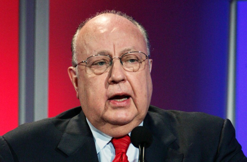 Roger Ailes, chairman and chief executive officer of Fox News, speaks during the Summer Television Critics Association Press Tour in Pasadena, Calif., Monday, July 24, 2006. (AP Photo/Reed Saxon)