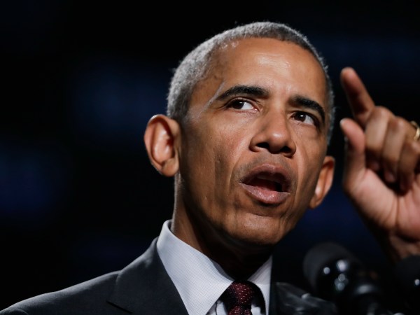 President Barack Obama speaks at the 95th National Convention of Disabled American Veterans in Atlanta, Ga., Monday, Aug. 1, 2016.     (AP Photo/Manuel Balce Ceneta)