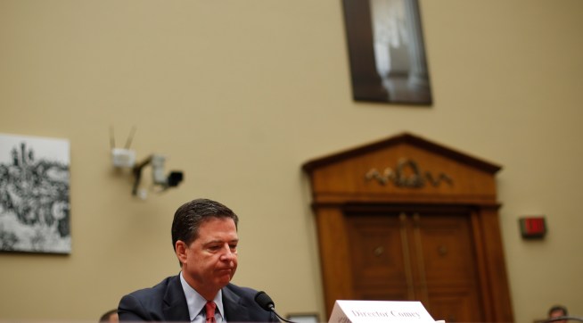 FBI Director James B. Comey waits to testify at the House Judiciary Committee hearing on Capitol Hill in Washington, Wednesday, Sept. 28, 2016. For the second time in two days, FBI Director James Comey faces questions from Congress about the agency's response to recent acts of extremist violence and whether more could have been done to prevent attacks in Orlando and New York. (AP Photo/Pablo Martinez Monsivais)
