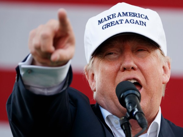 Republican presidential candidate Donald Trump speaks during a campaign rally, Wednesday, Nov. 2, 2016, in Miami. (AP Photo/ Evan Vucci)