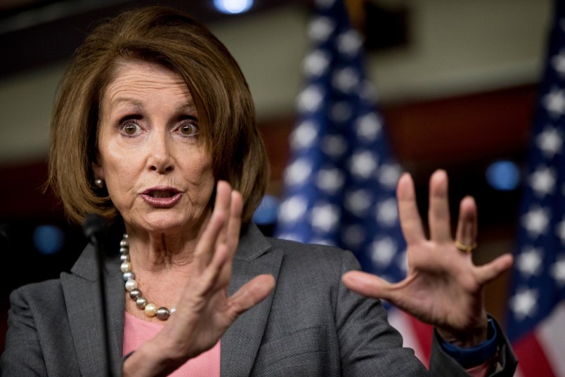 House Minority Leader Nancy Pelosi of Calif. speaks at her weekly press conference on Capitol Hill in Washington, Thursday, Nov. 17, 2016. (AP Photo/Andrew Harnik)
