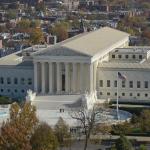 A view of the Supreme Court from the dome on Capitol Hill in Washington, Tuesday, Nov. 15, 2016.  (AP Photo/Susan Walsh)