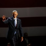 President Barack Obama waves as he arrives to speak at McCormick Place in Chicago, Tuesday, Jan. 10, 2017, giving his presidential farewell address. (AP Photo/Nam Y. Huh)