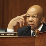 Ranking member Rep. Elijah Cummings (D-Md.) listens on. Members of the House Committee on Oversight and Government Reform met to consider a censure or IRS Commissioner John Koskinen on Wednesday, June 15, 2016 on Capitol Hill in Washington. (AP Photo/Lauren Victoria Burke)