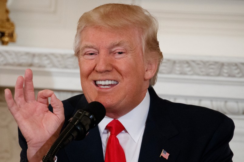 President Donald Trump speaks to a meeting of the National Governors Association at the White House, Monday, Feb. 27, 2017, in Washington. (AP Photo/Evan Vucci)