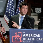 Speaker of the House Paul Ryan, R-Wis., faces reporters as the GOP works on its long-awaited plan to repeal and replace the Affordable Care Act, during a news conference at Republican National Committee Headquarters on Capitol Hill in Washington, Wednesday, March 8, 2017. (AP Photo/J. Scott Applewhite)


Speaker of the House Paul Ryan, R-Wis., 
Majority Leader Kevin McCarthy, R-Calif.,
Majority Whip Steve Scalise, R-La., 
Rep. Cathy McMorris Rodgers, R-Wash., chair of the Republican Conference,