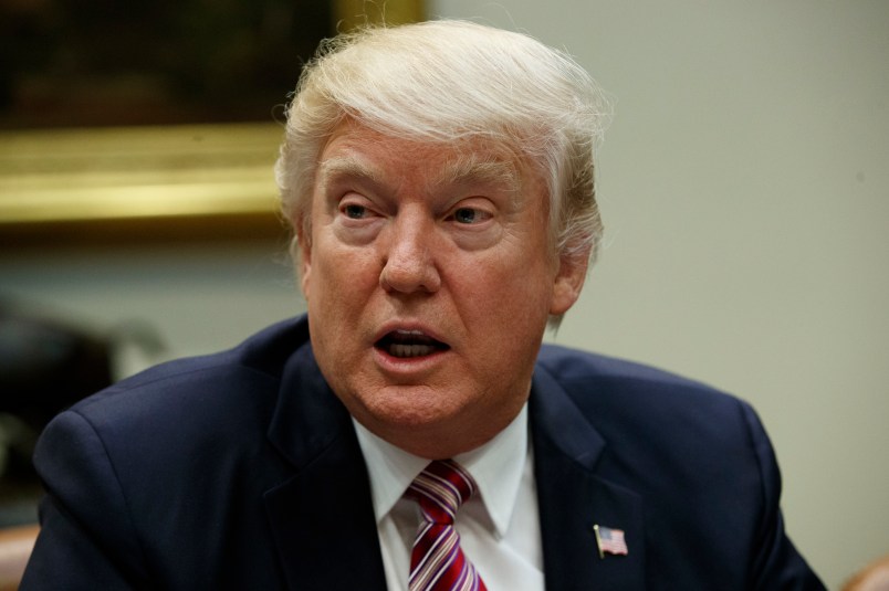 President Donald Trump speaks during a meeting on women in healthcare in the Roosevelt Room of the White House, Wednesday, March 22, 2017, in Washington. (AP Photo/Evan Vucci)