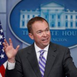 Budget Director Mick Mulvaney speaks to reporters during a daily press briefing at the White House in Washington, Monday, Feb. 27, 2017. (AP Photo/Manuel Balce Ceneta)