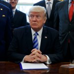 President Donald Trump announces the approval of a permit Friday to build the Keystone XL pipeline, clearing the way for the $8 billion project, in the Oval Office of the White House, Friday, March 24, 2017, in Washington. (AP Photo/Evan Vucci)