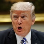 President Donald Trump speaks during a meeting with House and Senate leadership in the Roosevelt Room of the White House, Wednesday, March 1, 2017, in Washington. (AP Photo/Evan Vucci)