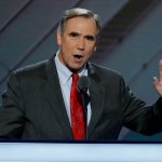 Sen. Jeff Merkley, D-Ore., speaks during the first day of the Democratic National Convention in Philadelphia , Monday, July 25, 2016. (AP Photo/J. Scott Applewhite)