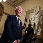 Rep. Leonard Lance, R-N.J., a GOP moderate who is has been against the Republican health care bill, is interviewed  on Capitol Hill in Washington, Friday, March 24, 2017.  (AP Photo/J. Scott Applewhite)