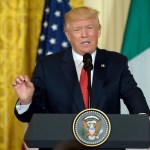 President Donald Trump speaks during a news conference with Italian Prime Minister Paolo Gentiloni  in the East Room of the White House in Washington, Thursday, April 20, 2017. (AP Photo/Susan Walsh)