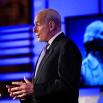 Department of Homeland Security Secretary John Kelly speaks during a forum “Home & Away: Threats to America and the Department of Homeland Security response” at George Washington University in Washington, Tuesday, April 18, 2017.  (AP Photo/Manuel Balce Ceneta)