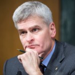 UNITED STATES - FEBRUARY 01: Sen. Bill Cassidy, R-La., listens to David Shulkin, nominee for Veterans Affairs secretary, testify during his Senate Veterans' Affairs Committee confirmation hearing in Dirksen Building, February 1, 2017. (Photo By Tom Williams/CQ Roll Call)