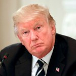 President Donald Trump during his meeting with U.S. Mayors and Governors for an Infrastructure Summit in the State Dinning Room of the White House in Washington, Thursday, June 8, 2017. (AP Photo/Pablo Martinez Monsivais)