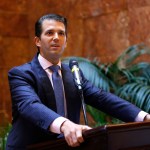 Donald Trump Jr., executive vice president of The Trump Organization, discusses the expansion of Trump hotels, Monday, June 5, 2017, in New York.  The Trump Organization is launching a new mid-market hotel chain called "American Ideas." The president's son said the new chain will start with three hotels in Mississippi. The president's son says inspiration for the chain came from traveling through America during his father's presidential campaign. The company also says the first of dozens of hotels in another new Trump chain called Scion is under construction in Mississippi, too. (AP Photo/Kathy Willens)
