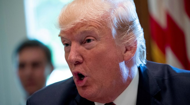 President Donald Trump speaks during a cabinet meeting in the Cabinet Room of the White House, Monday, June 12, 2017, in Washington. (AP Photo/Andrew Harnik)