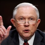 Attorney General Jeff Sessions speaks on Capitol Hill in Washington, Tuesday, June 13, 2017, prior to testifying before the Senate Intelligence Committee hearing about his role in the firing of James Comey, his Russian contacts during the campaign and his decision to recuse from an investigation into possible ties between Moscow and associates of President Donald Trump. (AP Photo/Alex Brandon)