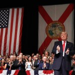 President Donald Trump delivers remarks on Cuba policy, Friday, June 16, 2017, in Miami. (AP Photo/Evan Vucci)