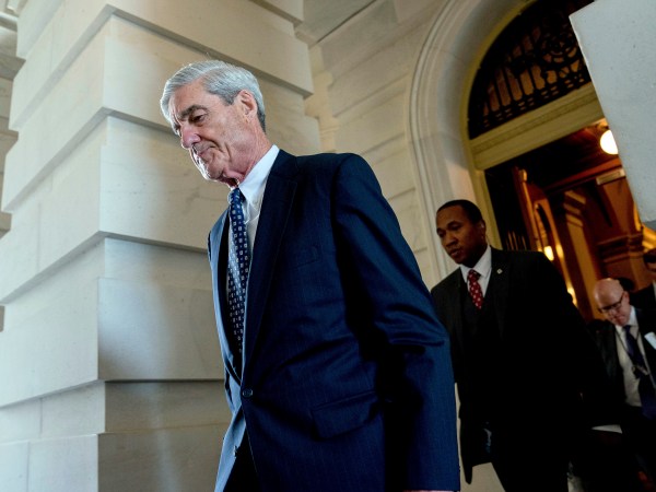 Former FBI Director Robert Mueller, the special counsel probing Russian interference in the 2016 election, departs Capitol Hill following a closed door meeting, Wednesday, June 21, 2017, in Washington. (AP Photo/Andrew Harnik)