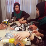 In this Thursday, July 6, 2017 photo, teenagers from the Afghanistan Robotic House, a private training institute, practice at the Better Idea Organization center, in Herat, Afghanistan. Six female students from war-torn Afghanistan who had hoped to participate in an international robotics competition July 16-18 in Washington D.C will have to watch via video link after the U.S. denied them visas -- not once, but twice. Of 162 teams participating, the Afghan girls are the only nation’s team to be denied visas. (AP Photos/Ahmad Seir)