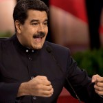 Venezuela's President Nicolas Maduro speaks at a news conference with International press in Caracas, Venezuela, Tuesday, Aug. 22, 2017. Maduro spoke about the next regional elections in the country and the bad relations with the Government of the United State. (AP Photo/Ariana Cubillos)