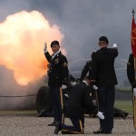 U.S. soldiers fire a salute during a change of command and change of responsibility ceremony for Deputy Commander of the South Korea-U.S. Combined Force Command at Yongsan Garrison, a U.S. military base, in Seoul, South Korea, Friday, Aug. 11, 2017. (AP Photo/Lee Jin-man)