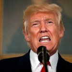 President Donald Trump speaks during an event to sign a memorandum calling for a trade investigation of China, in the Diplomatic Reception Room at the White House, Monday, Aug. 14, 2017, in Washington. (AP Photo/Alex Brandon)