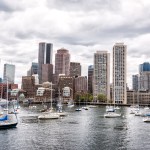 Sailboats at their mouring with the skyline of Boston in the background, Monday, May 8, 2017. (AP Photo via Ron Heflin)