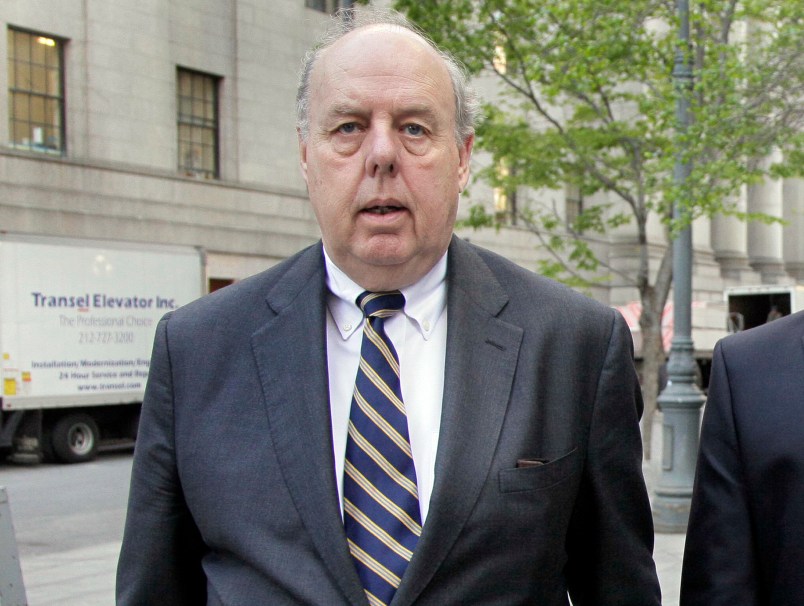 Billionaire co-founder of Galleon Group Raj Rajaratnam, right, enters Manhattan federal court with his attorney John Dowd, Friday, April 29, 2011, in New York. Jury deliberations continue in the trial of Rajaratnam, who is accused of gaining $63 million from trading on illegal stock tips. (AP Photo/Richard Drew)