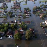in floodwaters from Tropical Storm Harvey in Houston, Texas, Friday, Sept. 1, 2017. (AP Photo/LM Otero)