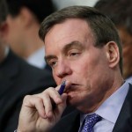 Vice Chairman Mark Warner, D-Va., and Sen. Richard Burr, R-N.C., right, chairman of the Senate Select Committee on Intelligence, listen as Attorney General Jeff Sessions testifies before the Senate Select Committee on Intelligence about his role in the firing of FBI Director James Comey and the investigation into contacts between Trump campaign associates and Russia, on Capitol Hill in Washington, Tuesday, June 13, 2017. (AP Photo/J. Scott Applewhite)