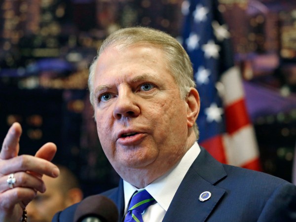FILE - This June 14, 2017 file photo Seattle Mayor Ed Murray takes a question at a news conference at City Hall in Seattle. A fifth man has accused Murray of sexual abuse decades ago.The Seattle Times reported Tuesday, Sept. 12, 2017, that the man is Murray's first cousin once removed, Joseph Dyer.Dyer told the newspaper he was 13 and that Murray was in his early 20s when Murray came to live with Dyer's family in Medford, New York and the alleged abuse happened. Murray has denied the allegations, and he blamed Dyer's on bad relations between their families. (AP Photo/Elaine Thompson,File)