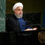 Iranian President Hassan Rouhani addresses the United Nations General Assembly at U.N. headquarters, Wednesday, Sept. 20, 2017. (AP Photo/Jason DeCrow)