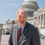 UNITED STATES - AUGUST 02: Sen. Luther Strange, R-Ala., talks with a reporters on the East Front of the Capitol on August 2, 2017. (Photo By Tom Williams/CQ Roll Call)