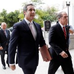 Michael Cohen, President Donald Trump’s personal attorney, arrives on Capitol Hill in Washington, Tuesday, Sept. 19, 2017. Cohen is schedule to testify before the Senate Intelligence Committee in a closed session. (AP Photo/Pablo Martinez Monsivais)