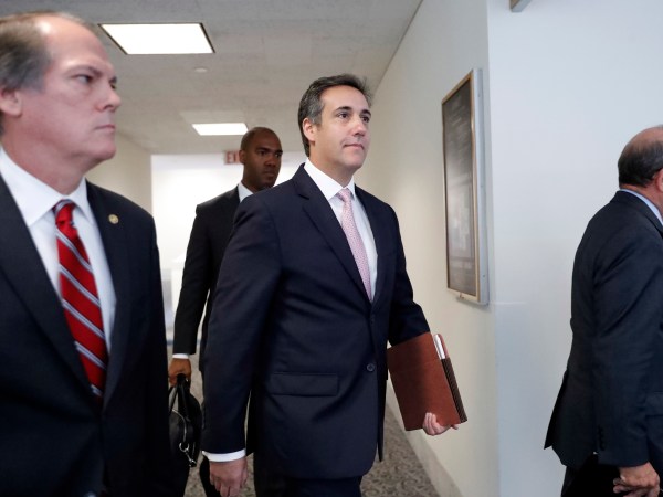 Michael Cohen, President Donald Trump’s personal attorney, arrives on Capitol Hill in Washington, Tuesday, Sept. 19, 2017. Cohen is schedule to testify before the Senate Intelligence Committee in a closed session. (AP Photo/Pablo Martinez Monsivais)
