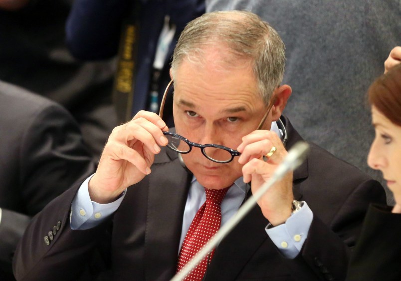 Scott Pruitt, administrator of the Environmental Protection Agency of United States (EPA), during the G7 Ministerial Meeting on Environment ongioing in Bologna, Italy, 11 June 2017. The meeting runs until tomorrow, 12 June. ANSA/ GIORGIO BENVENUTI