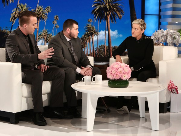 In this photo released by Warner Bros., a taping of "The Ellen DeGeneres Show" is seen at the Warner Bros. lot in Burbank, Calif. (Photo by Michael Rozman/Warner Bros.)