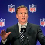 NFL commissioner Roger Goodell speaks during a news conference, Wednesday, Oct. 18, 2017, in New York. (AP Photo/Julie Jacobson)