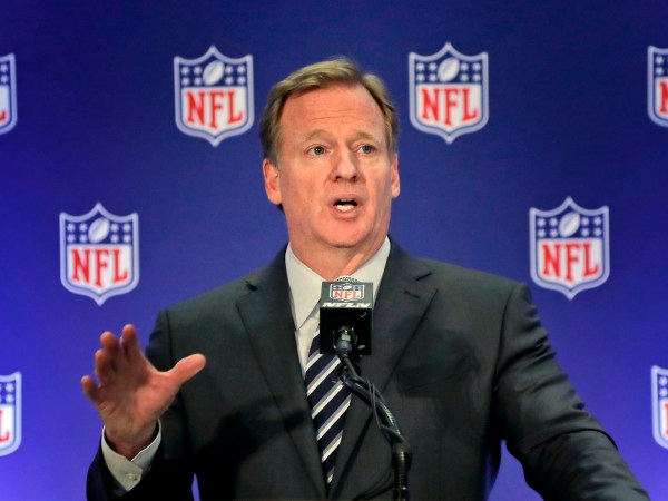 NFL commissioner Roger Goodell speaks during a news conference, Wednesday, Oct. 18, 2017, in New York. (AP Photo/Julie Jacobson)
