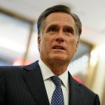 Former Republican presidential nominee Gov. Mitt Romney talks with reporters after eating dinner with President-elect Donald Trump at Jean-Georges restaurant, Tuesday, Nov. 29, 2016, in New York. (AP Photo/Evan Vucci)