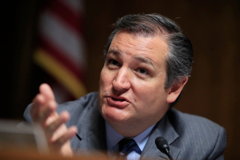 Senate Judiciary Committee member Sen. Ted Cruz, speaks during the committee's hearing on Capitol Hill in Washington, Wednesday, Sept. 6, 2017.  (AP Photo/Manuel Balce Ceneta)
