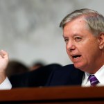 Sen. Lindsey Graham, R-S.C., chairman of the Senate Judiciary Subcommittee on Crime and Terrorism, questions Attorney General Jeff Sessions during a Senate Judiciary Committee hearing on Capitol Hill in Washington, Wednesday, Oct. 18, 2017. (AP Photo/Carolyn Kaster)