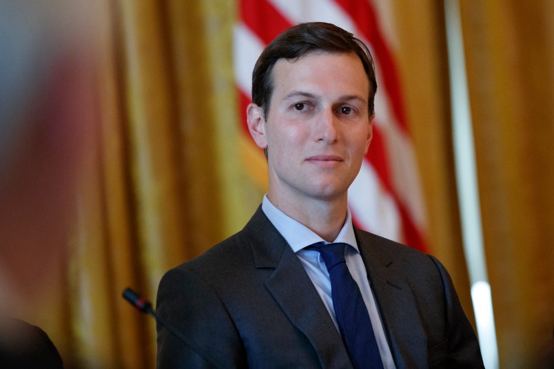 White House senior adviser Jared Kushner listens during the "American Leadership in Emerging Technology" event with President Donald Trump in the East Room of the White House, Thursday, June 22, 2017, in Washington. (AP Photo/Evan Vucci)