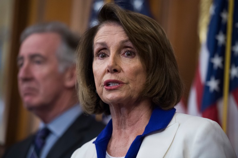 UNITED STATES - NOVEMBER 03: House Minority Leader Nancy Pelosi, D-Calif., and Rep. Richard Neal, D-Mass., conduct a news conference in the Capitol to voice opposition to the Republicans' tax reform plan on November 3, 2017. Photo By Tom Williams/CQ Roll Call)