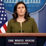 White House press secretary Sarah Huckabee Sanders speaks during the daily press briefing at the White House, Thursday, Nov. 30, 2017, in Washington. (AP Photo/Evan Vucci)