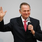 Former Alabama Chief Justice and U.S. Senate candidate Roy Moore speaks at a revival, Tuesday, Nov. 14, 2017, in Jackson, Ala. (AP Photo/Brynn Anderson)